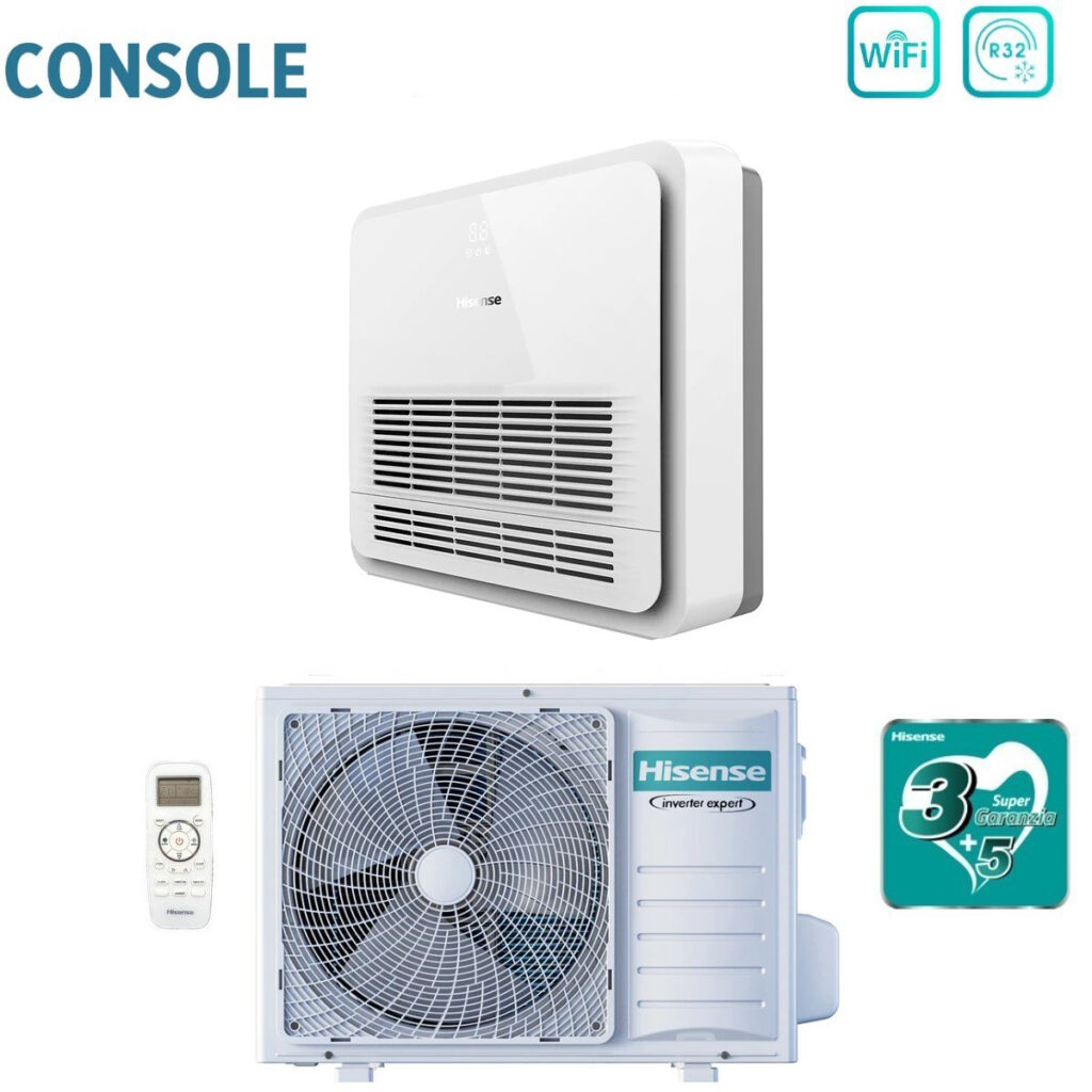 CLIMATIZZATORE CONSOLE HISENSE 12000 BTU A A GAMMA 2024 DC INVERTER