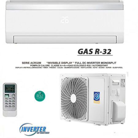 Condizionatori Ecologici Ad Acqua.Climatizzatore Mono 16000 Serie Acr Gas R 32 Invisible Display Full Dc Inverter A A Linea 2020 Condizionatori E Climatizzatori